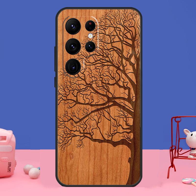 Дерево Цветок Бамбук Дерево Чехол Для Samsung Galaxy S24 S23 S22 S21 S20 FE Ultra Plus S8 S9 S10 Note 10 20 Ultra Чехол