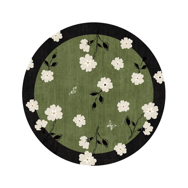 Factory Plant Flower Pattern Silicone Coaster Set With Non Slip Durable Heat Resistant For Home Kitchen Decor