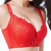 Женский бюстгальтер со стальным кольцом Push Up Bra кружевное антипровисающее нижнее белье размера плюс C/D Cup