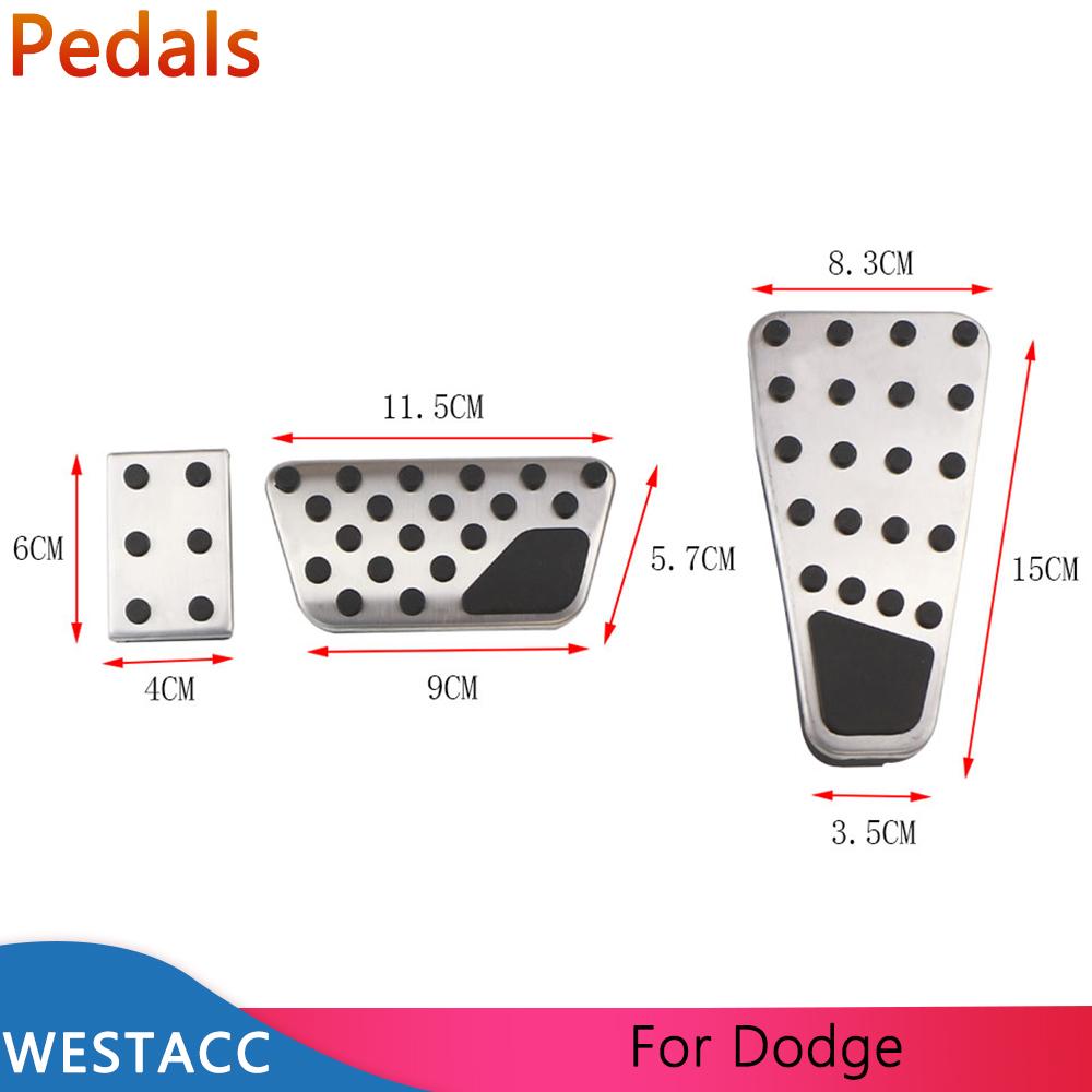Stainless Steel Car Accelerator Brake Pedals Pedal Cover for Dodge Ram 1500 Classic 2500 3500 4500 5500 2009 -