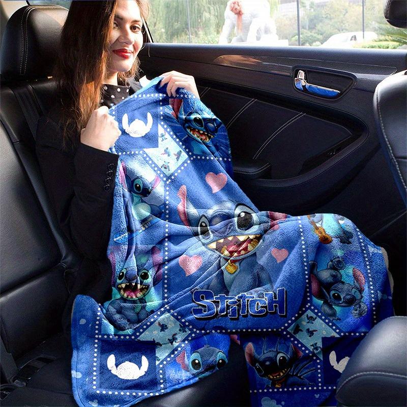 1pc. Stitch Cartoon Blanket, Home Decor Gift for All Seasons, Soft and Cozy Throw Blanke, Living Room, Travel, Camping, Car Blankets, Beach,