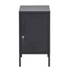 Прикроватные тумбочки Artiss Artissin Metal Locker Storage Shelf Filed Cabinet Cabinet Bedside Table Black