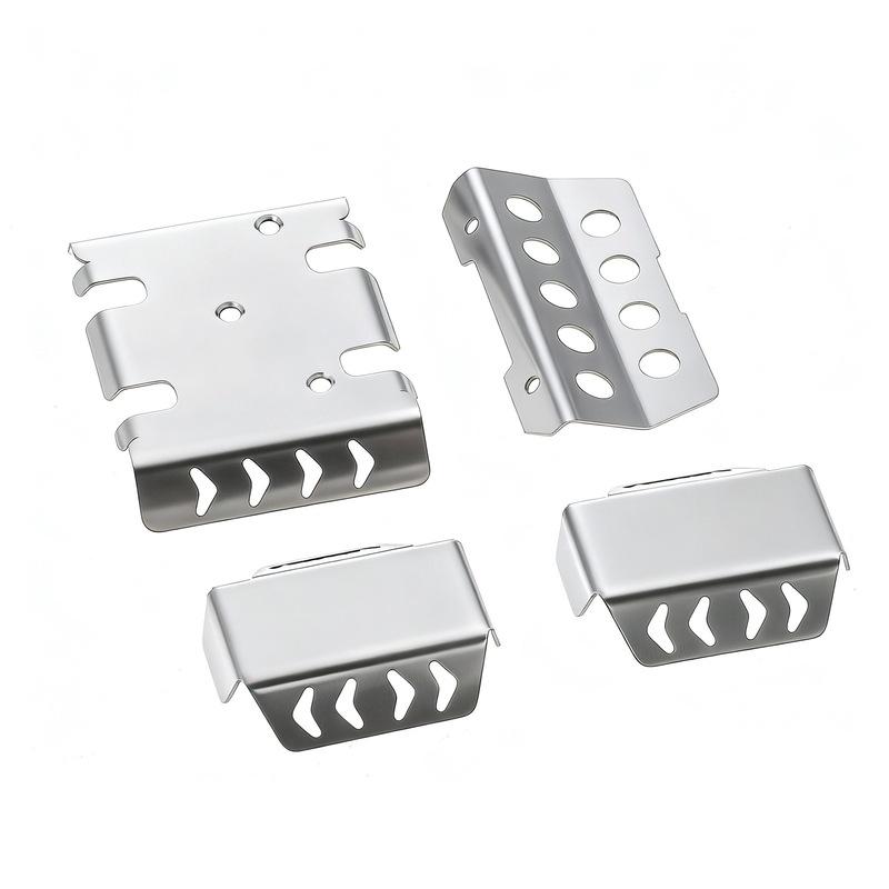 Stainless Steel Metal Bumper Chassis Armor Protection Skid Plate for LC79 1/10 86160 RC Car Upgrade OP Accessories