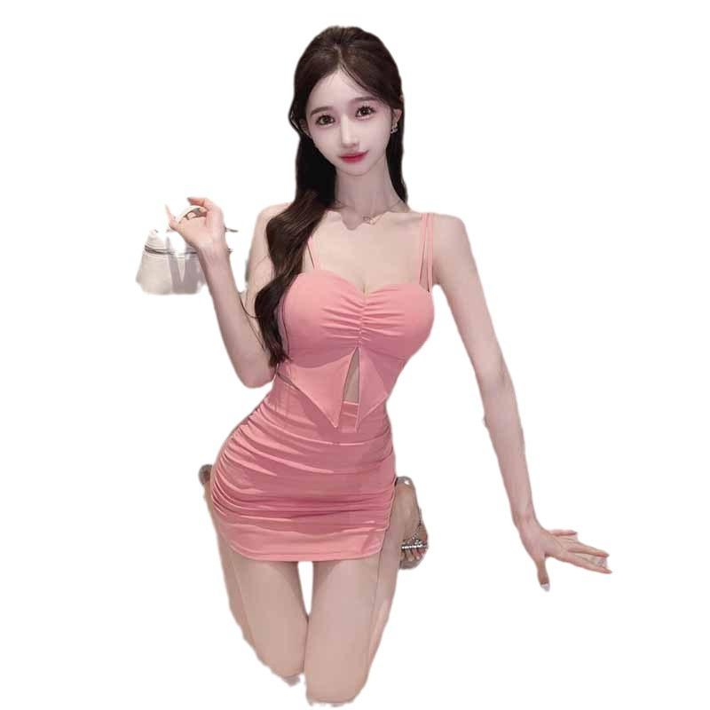 2025 мода новая женская одежда сексуальные красотки полый дизайн обтягивающее платье