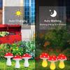 Solar LED Ground Plug Mushroom Light: Waterproof Outdoor Garden Decoration