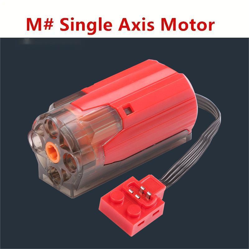 Remote Control Electric Motor Car Set Battery Box/ Switch /Led Light/ Power Function Moc Building Blocks Motor Toys For Kids