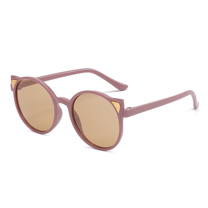 Солнцезащитные очки для девочек и мальчиков, летние солнцезащитные очки с милыми животными и кошачьими ушками, уличные солнцезащитные детские винтажные солнцезащитные очки