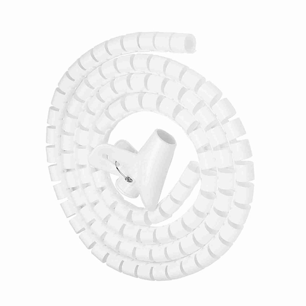 Гибкая спиральная трубка для кабельного органайзера, защитное устройство для проводов, серебряное 3,0 м * 16 мм