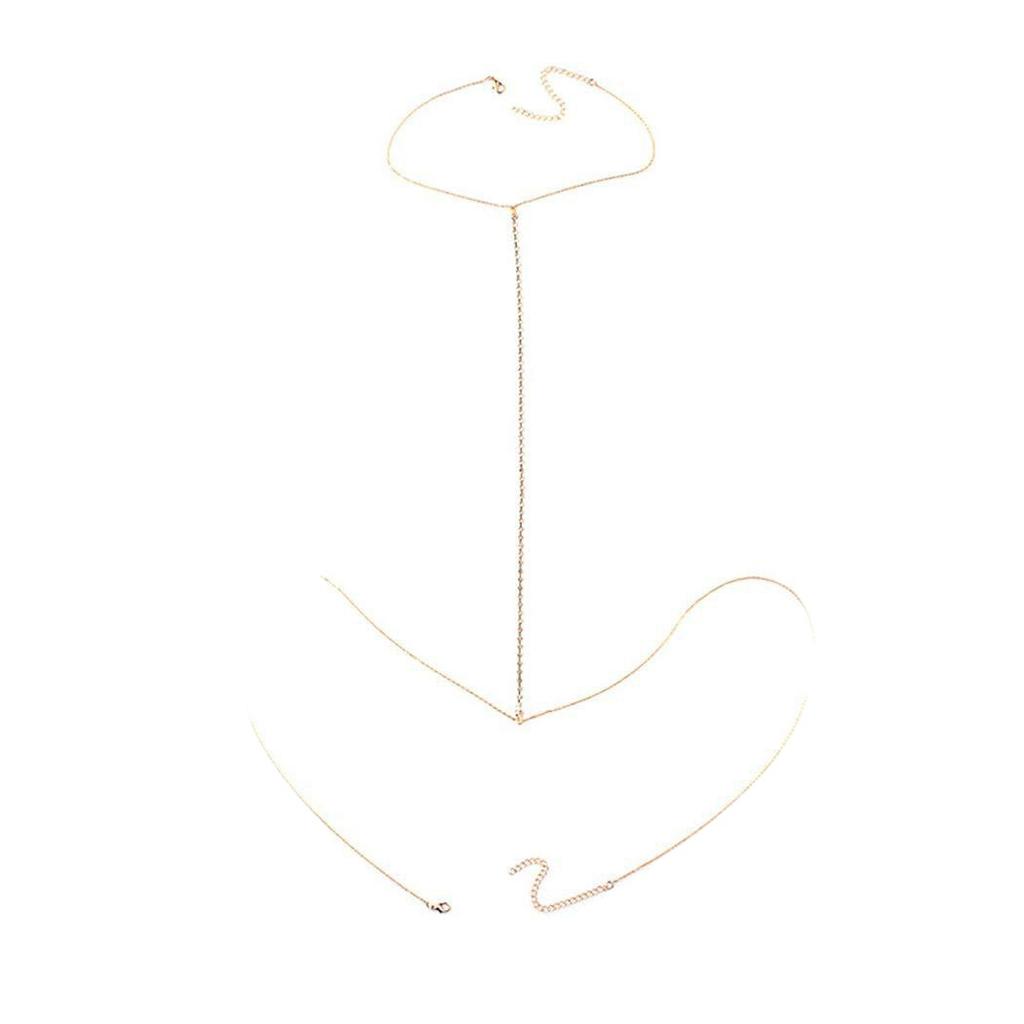 Модное простое металлическое ожерелье с бриллиантами, поясная цепочка, преувеличенная персонализированная цепочка с когтями для пляжного отдыха и отдыха, цепочки для тела, ожерелье на груди