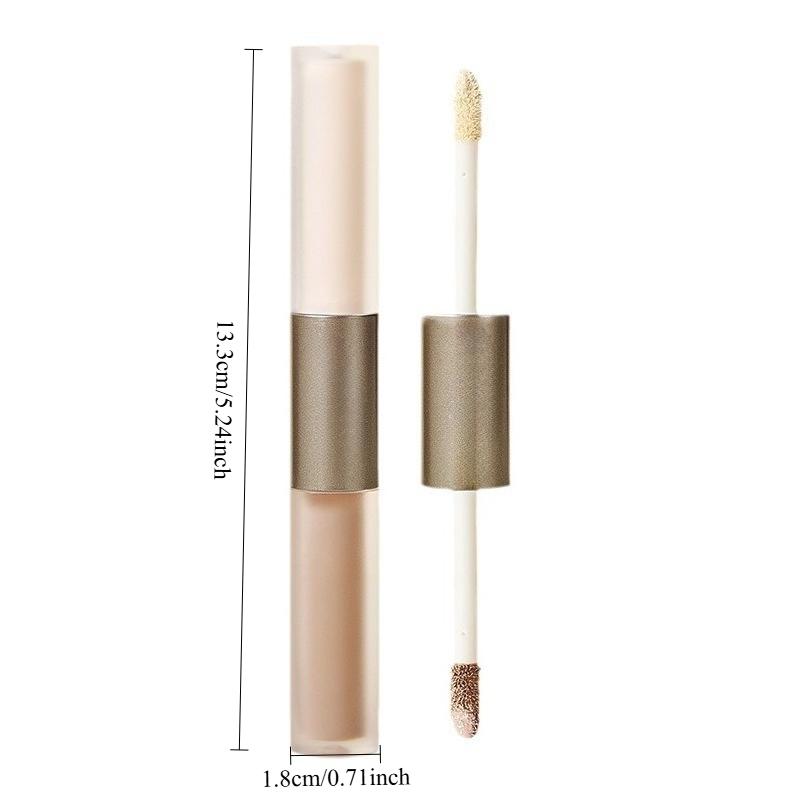 Double head liquid high-gloss grooming stick nose shadow profile face brightening aegyo sal grooming liquid