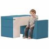2 Piece Foam Building Blocks For Toddlers With Removable Covers Indoor Climbing And Crawling Play Set Blue