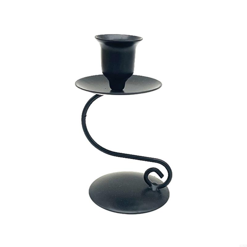 62KD Подставка для утюга Кованое железо Подсвечник для конусной свечи Свадебные украшения