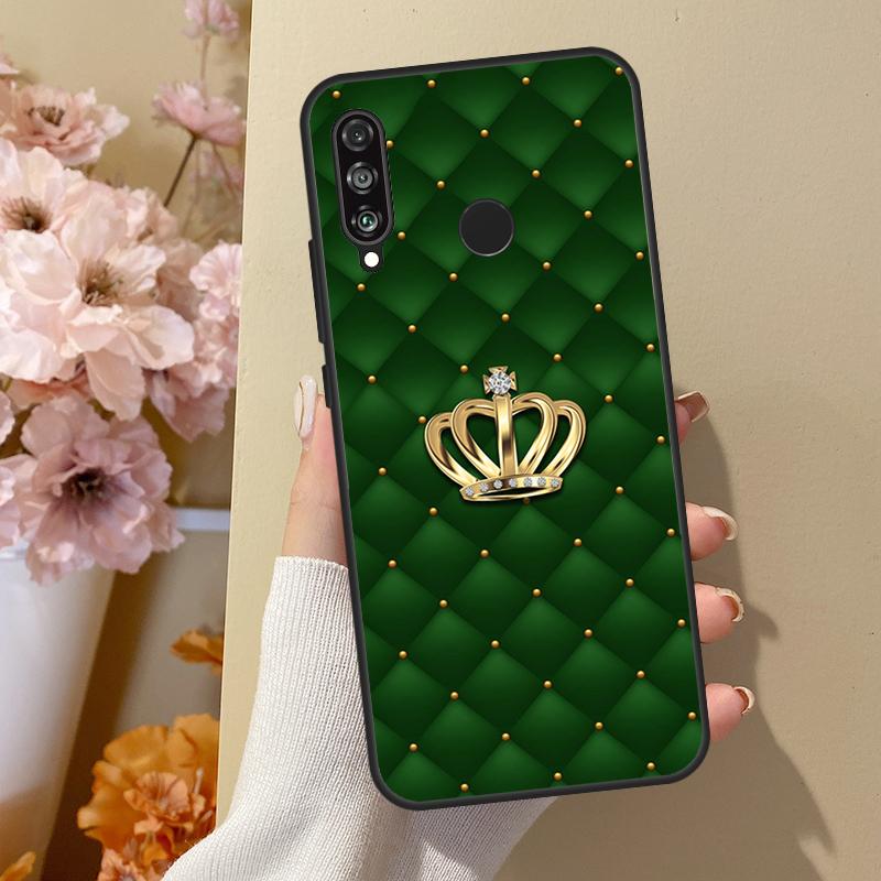 Чехол со стеганой текстурой и узором дивана в виде короны для Huawei P40 Lite P20 P50 P30 Pro P Smart Z 2019 Nova 5T, чехол для Honor 50