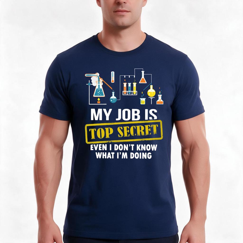 Funny My Job Is Top Secret Even I Dont Know What Im Doing Science T Shirts Gifts For Women Men Tshirt