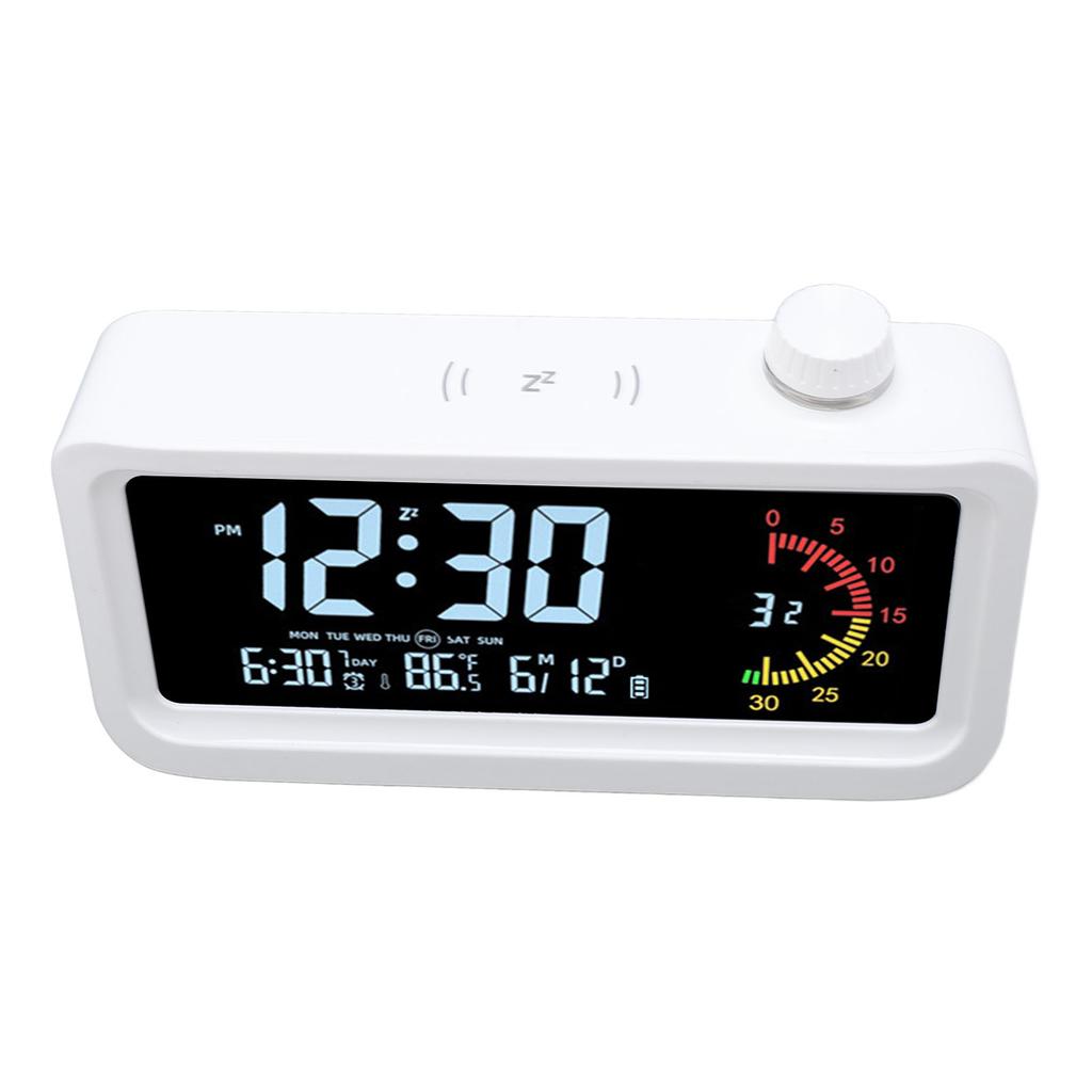 Electronic Alarm Clock Color Screen Built In Timer Temperature Date Display 12 24 Hour Digital
