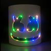 Glowing DJ Marshmello Glowing Mask Event Music Festival Concert Masquerade Bar Party Accessories DIY LED Marshmallow Cos Mask