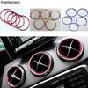 5 Pcs Air Outlet sticker/Instrument Panel Air Outlet Decoration Outside Ring for Mercedes Benz A/B/GLA/CLA