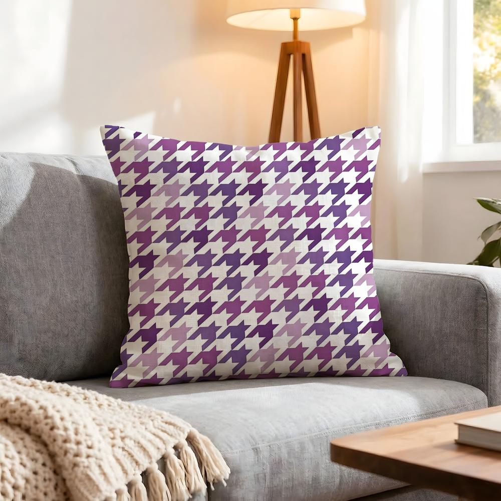 Pattern Houndstooth Pattern Cushion Cover Pcs Decorative Covers Soft Cushion Case for Sofa Couch Decor x x Pillowcases