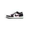 Air Jordan 1 Berry Кожаная Амортизация, Износостойкие Низкие Винтажные Баскетбольные Кроссовки Унисекс Черно-Розовые 553558-165(Команда766-)