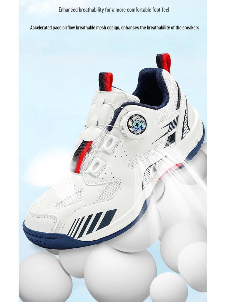 Унисекс Дышащие Легкие Кроссовки для Бадминтона и Тенниса с Вращающейся Пряжкой