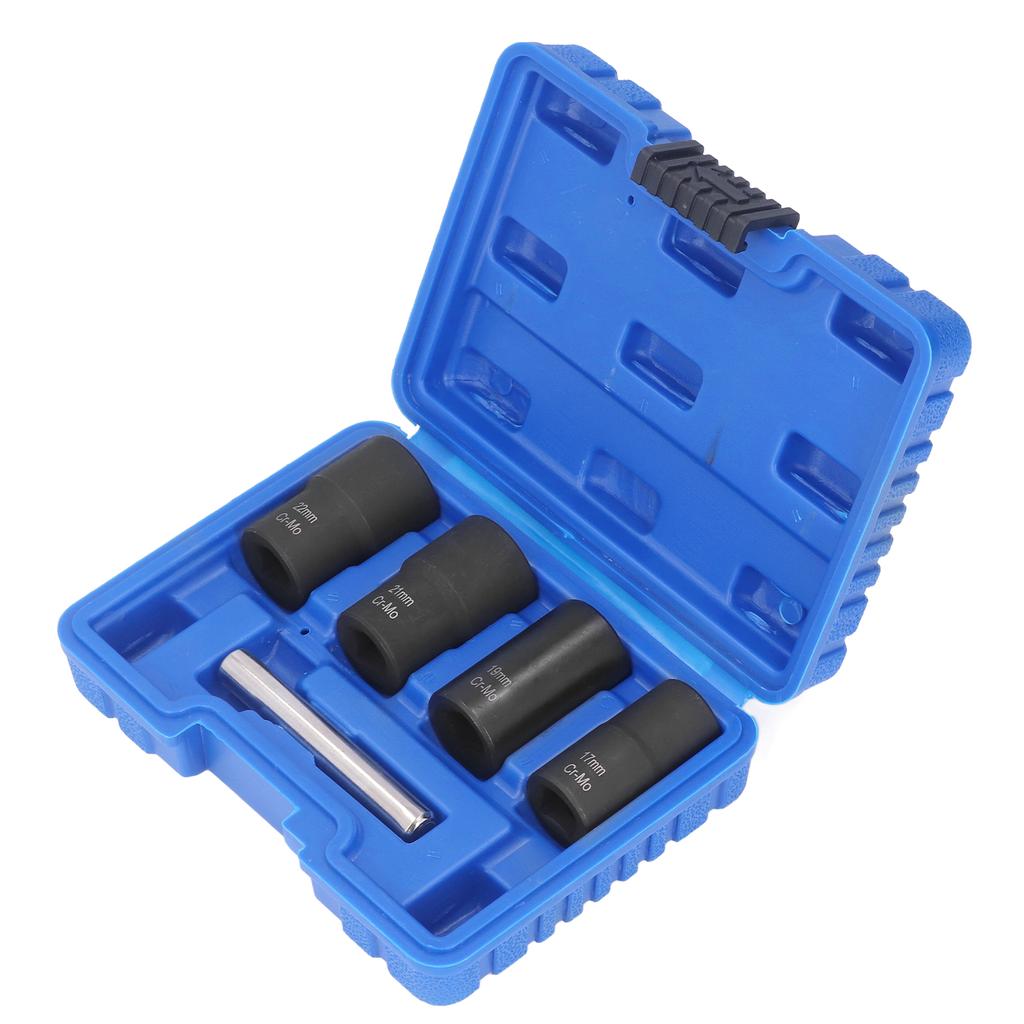 5Pcs Nut Remover Twist Socket Lug Bolt Extractor Removal Tool Set Kit for Maintenance
