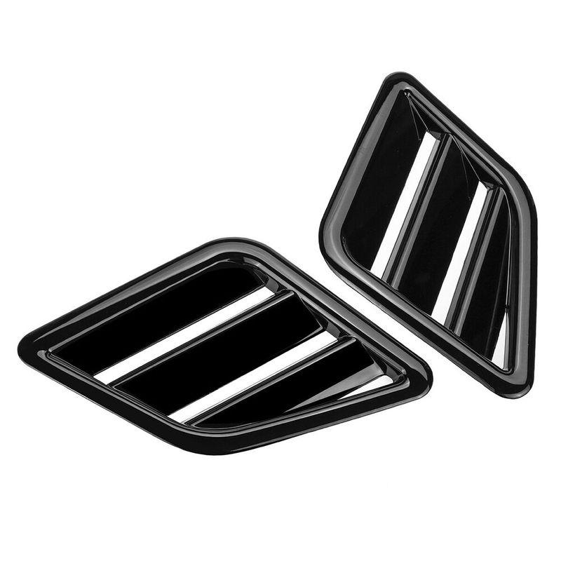 2X Вентиляционное отверстие капота для Vauxhall / Opel Astra H J K Corsa D E Жалюзи Воздухозаборник Крышка вентиляционного отверстия капота Крышка воздухозаборника Глянцевый черный