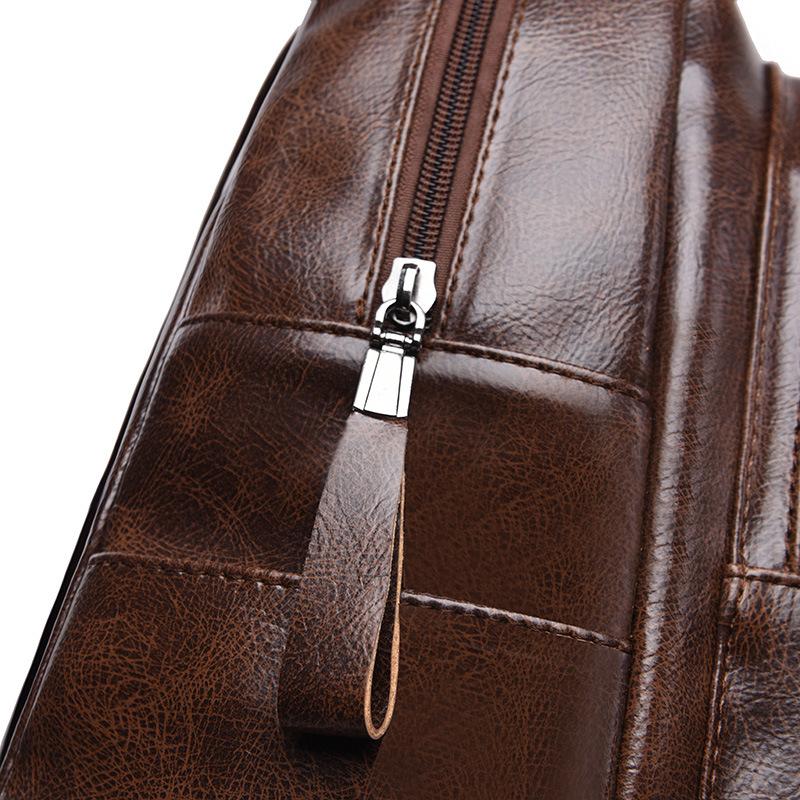 Women's Soft Leather Anti-theft Retro Casual Lightweight Backpack Handbag Travel Daily and Shopping Bag