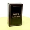 Карты души 10,3*6 см, черное издание, 78 шт., карты с позолотой на картах с путеводителем для начинающих, карманный размер