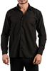 Men's Plus Size Plus Size Shirt Black Relaxed Cut Pocket Long Sleeve Regular Fit Men's Shirt - 150-20