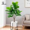 Nordic-Style Faux Breadfruit Tree in Pot for Garden and Home Décor