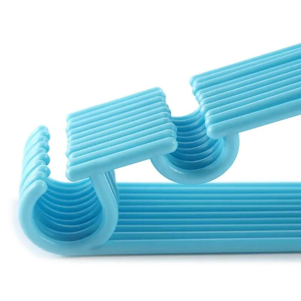 10Pcs/Set Plastic Clothes Drying Rack Dry wet general Clothes Hook New Hanger Hook