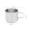 Rustless Steel Milk Frothing Cup 30ml Latte Art Cup Polished Milk Steaming Jug  Milk Foam Stirring