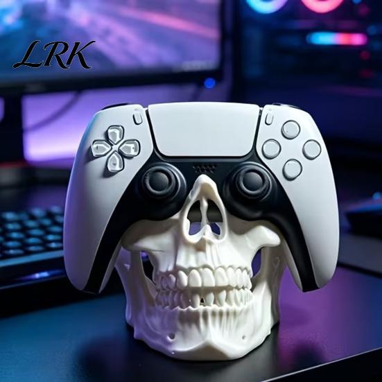Док-станция для игрового контроллера, 3D-печатный держатель в виде черепа, подставка для головы для игрового настольного органайзера, контроллер, крутой декор для комнаты, подарок геймеру
