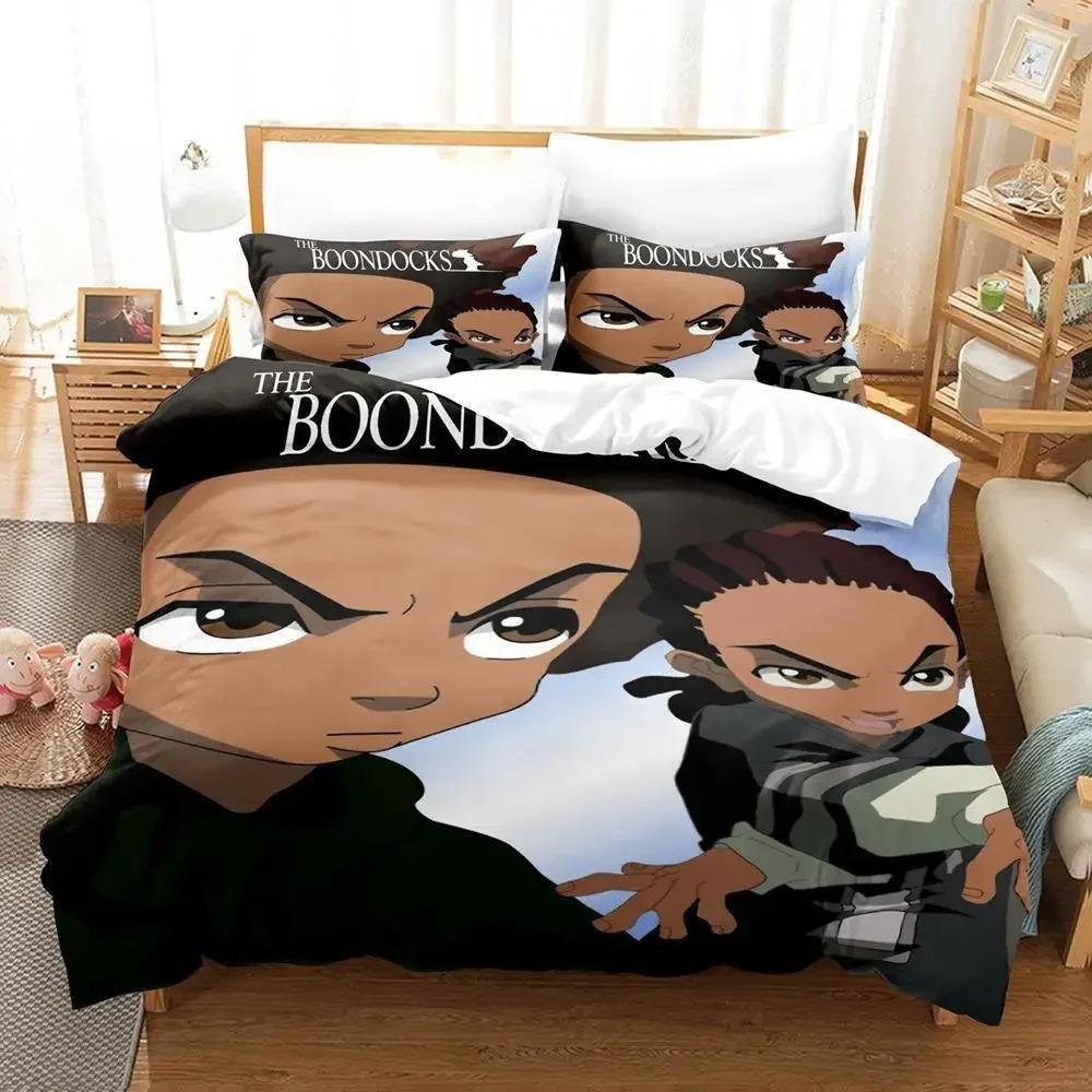 Новый комплект постельного белья The Boondocks Single Twin Full Queen King Size комплект постельного белья Aldult Kid Bedroom Duvetcover Sets 3D Anime Bed Sheet Set