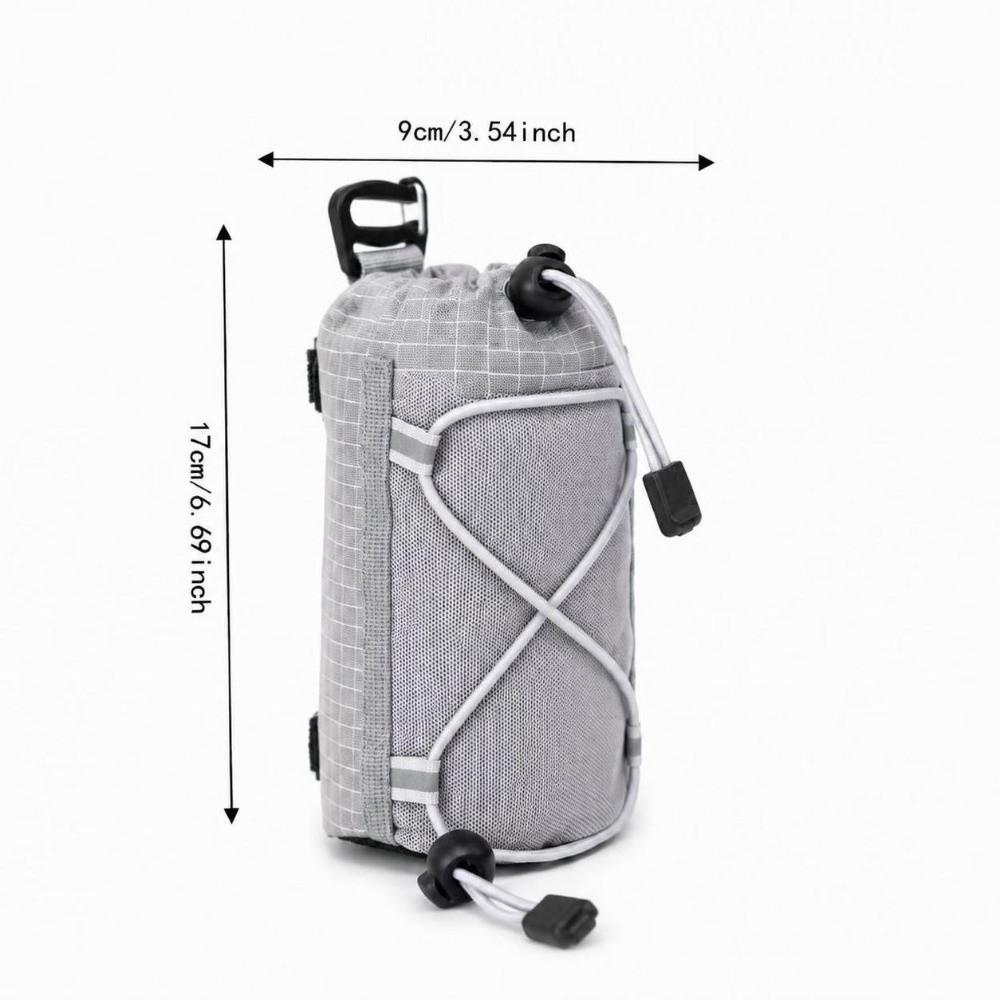 Adjustable Strap Water Bottle Pouch Mesh Drinkware Attachment Durable Hydration Sleeve  Camping