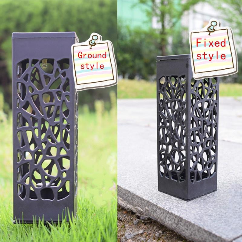 Наружный водонепроницаемый солнечный свет Красивый полый газонный светильник Светодиодный датчик управления светом Сад Lig