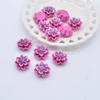 50Pcs 12mm 3D Mini Flower Lotus Flatback Planar Resin Accessories DIY Craft Phone Patches Arts Material