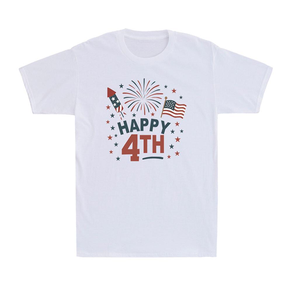 Happy 4th July Independence Day Celebration Funny Gift Men039;s Cotton T-Shirt Unisex T-Shirt