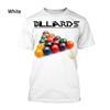 Модная мужская и женская повседневная футболка с короткими рукавами и 3d принтом для бильярда, большие размеры xxs-6xl