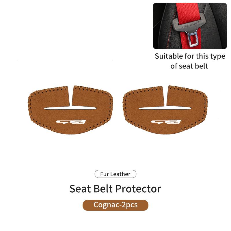 2PCS Car Seat Belt Anti Scratch Buckle Protector Cover Accessories For KIA gt gtline Xline ceed Forte RIO STINGER Seltos K3 K4 HP4