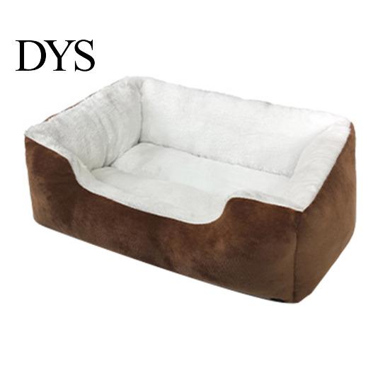Plush Pet Bed Rectangle Cozy Cat Orthopedic Sofa Warm Stress Relief Dog Calming for Cats Dogs Multiple Sizes Colors PP Cotton Filled