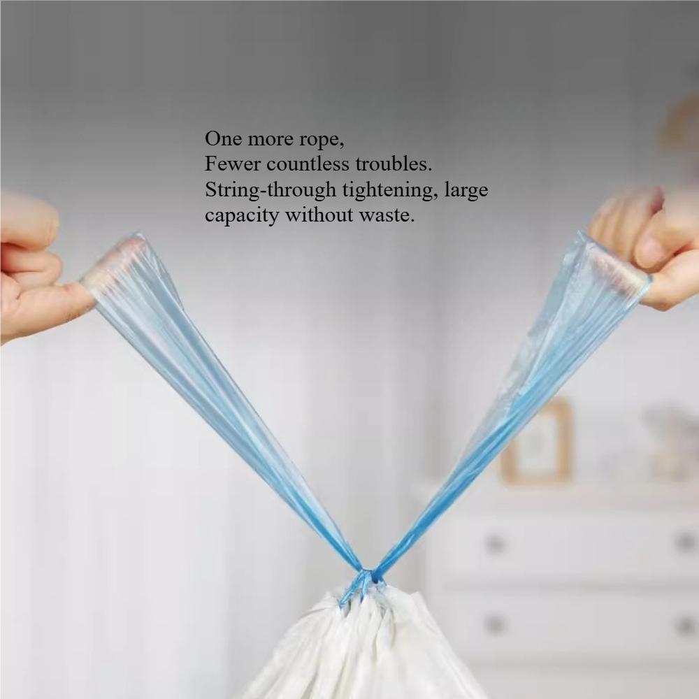Thickened Large Drawstring Trash Bags - Home Kitchen/Student Dorm/Bathroom Use, Handheld Disposable Garbage Bags RQSL-WM-0063-3