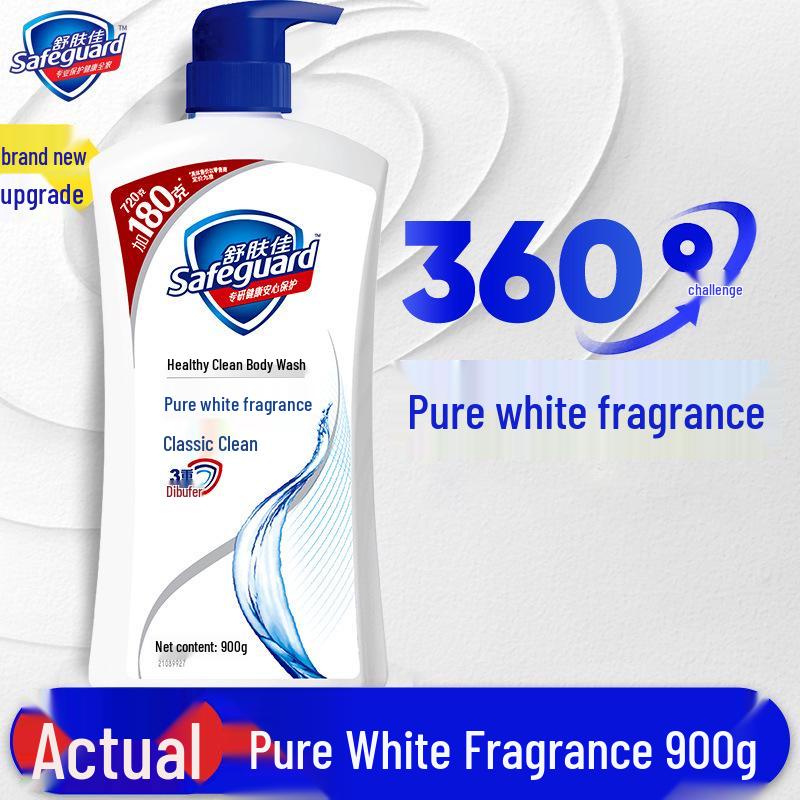 Гель для душа Safeguard Pure White с ароматом лимона - Долгоиграющий, большой объем для мужчин, женщин и всей семьи. Оригинальный товар.
