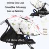 Universal Baby Stroller Sunshade Canopy with Pockets