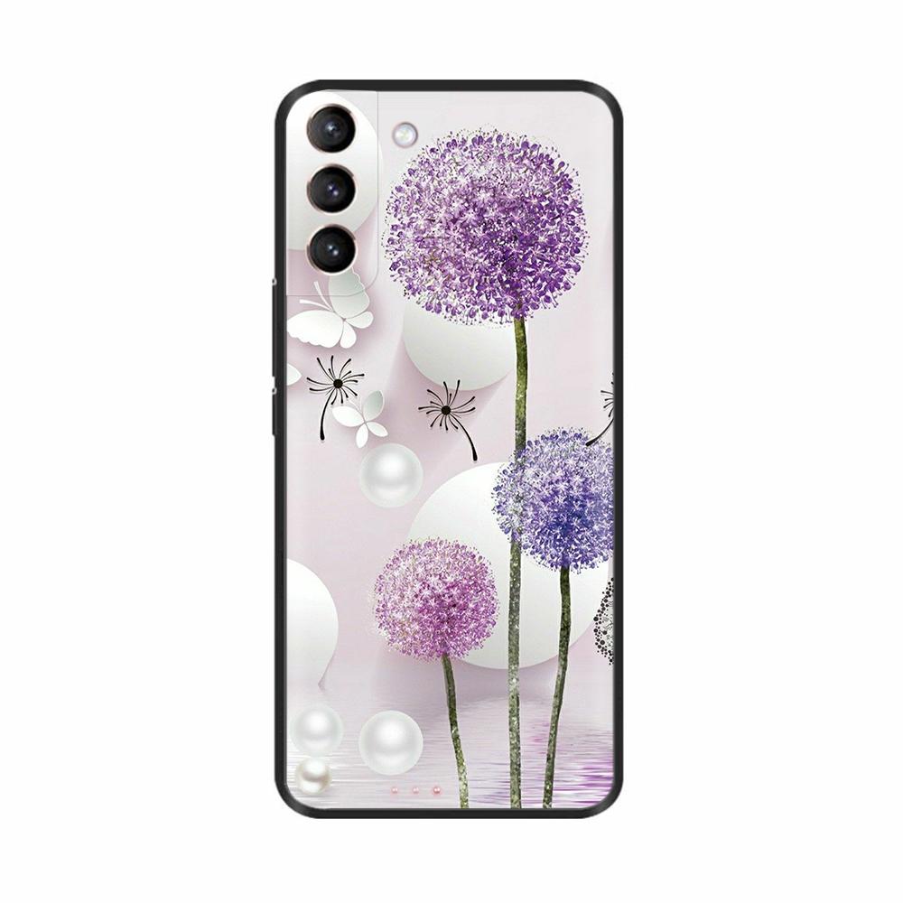 Милый Мультяшный Расписной Чехол для Телефона Samsung Galaxy S21 S20 S23 S24 S25 FE Ударопрочный Чехол Мягкая Силиконовая Задняя Крышка Fundas