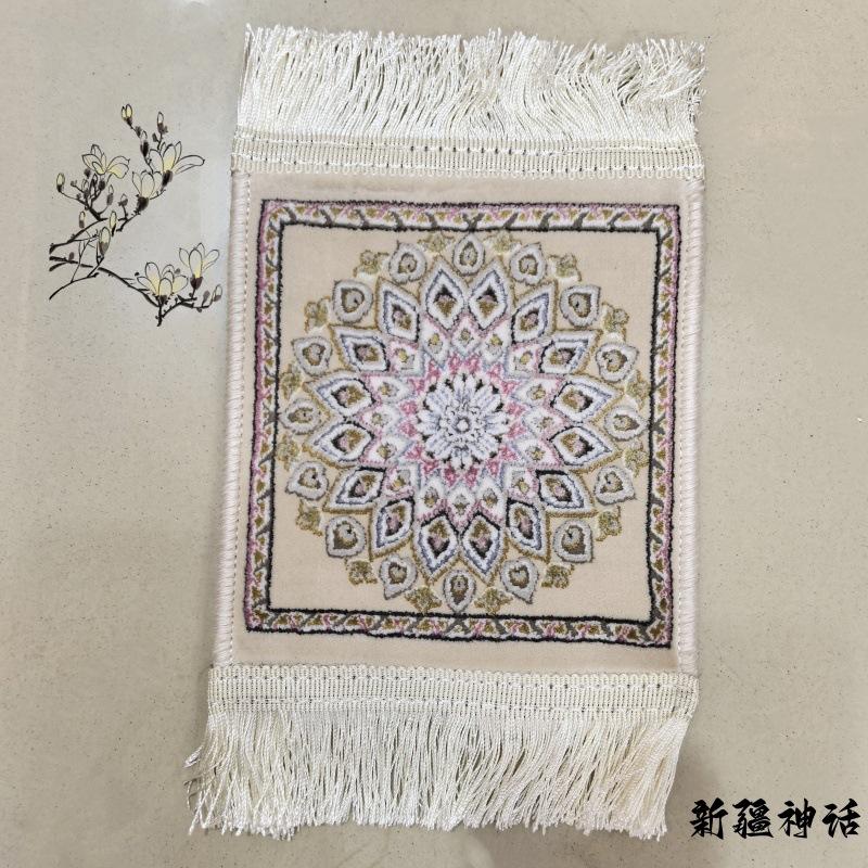 New Ethnic Carpet 2024, Wool Blend Floor Mat, Traditional Handmade Decor Tapestry Wall Hanging
