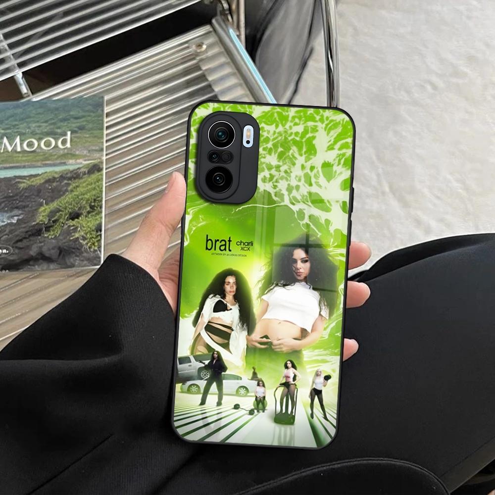 Чехол для телефона Singer C-Charli XCX BRAT для Xiaomi Redmi Note 14 13 12 11 Ultra Pro Lite 5G закаленное стекло