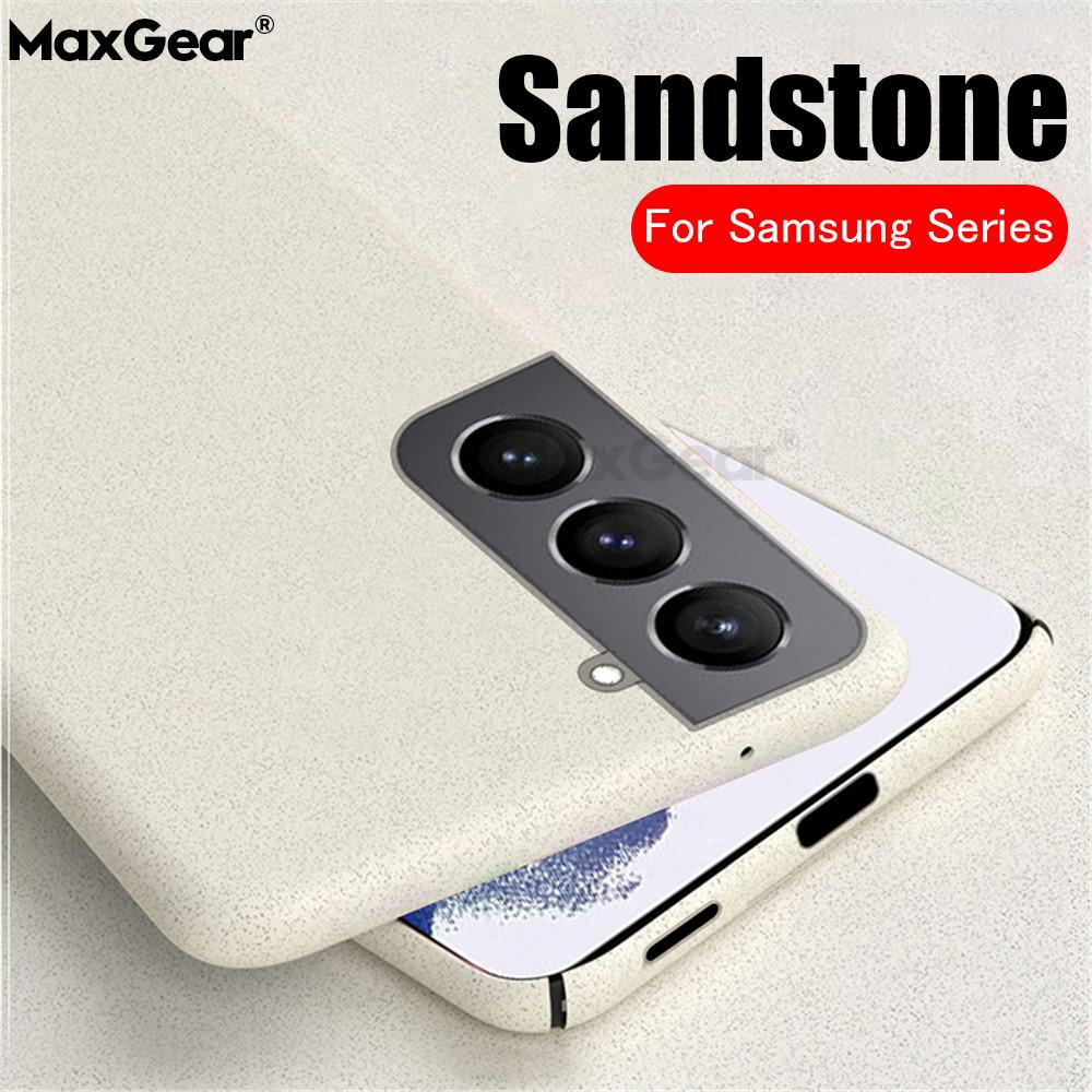Luxury Thin Matte Sandstone Case For Samsung Galaxy S25 S24 S23 S22 S21 Ultra S20 FE 10 20 Plus Hard PC Shockproof Capa