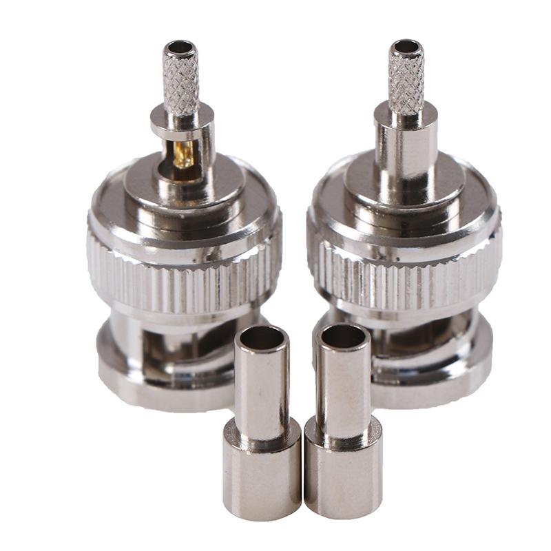 10Pcs Bnc Male Plug Window Crimp Rg316 Rg174 Rg179 Lmr100 Cable Connector