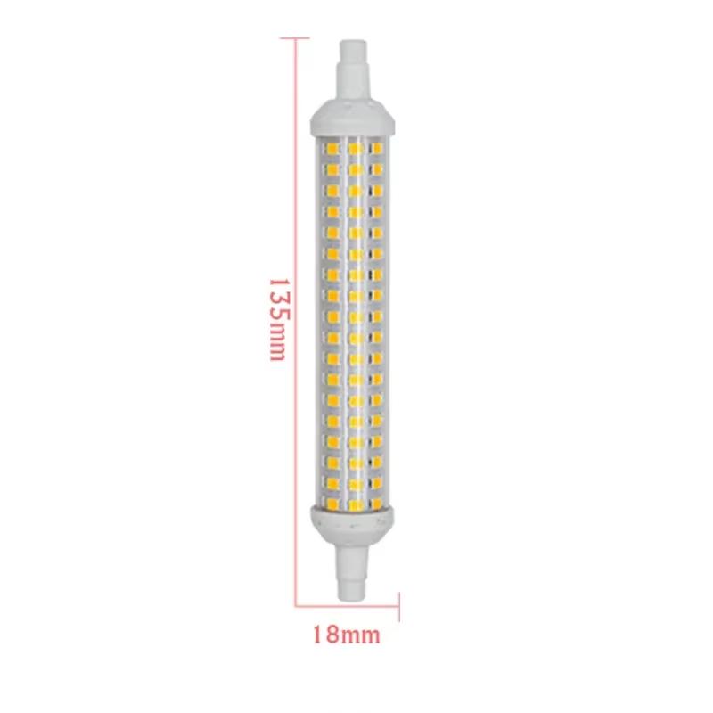 Керамический корпус R7S AC220V-240V Светодиодная лампа 6W 9W 15W SMD2835 78мм 118мм 135мм Светодиодные лампы R7S Энергосберегающие Замена галогенной лампы